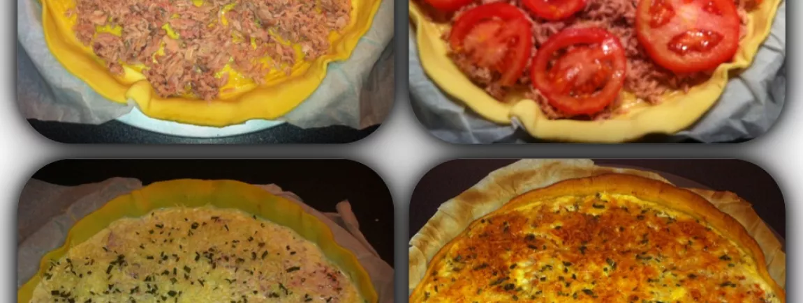 Quiche au thon tomates