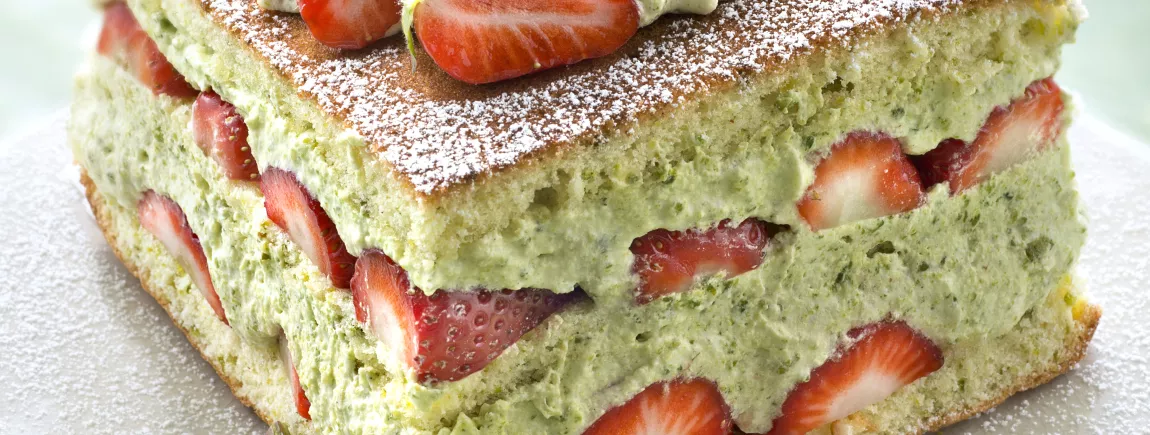 Fraisier à la pistache Fraisier à la pistache avec Planta Fin®