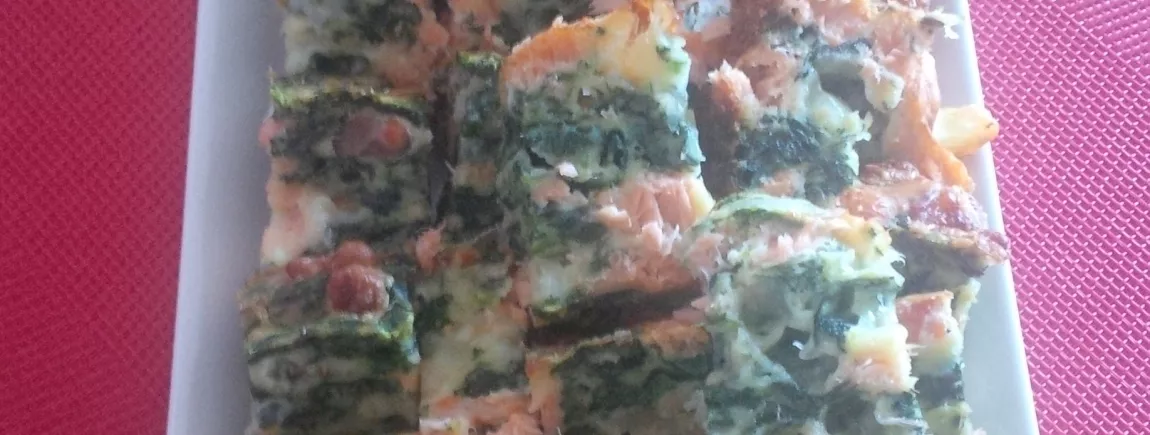 Cake saumon-épinard-mozarella