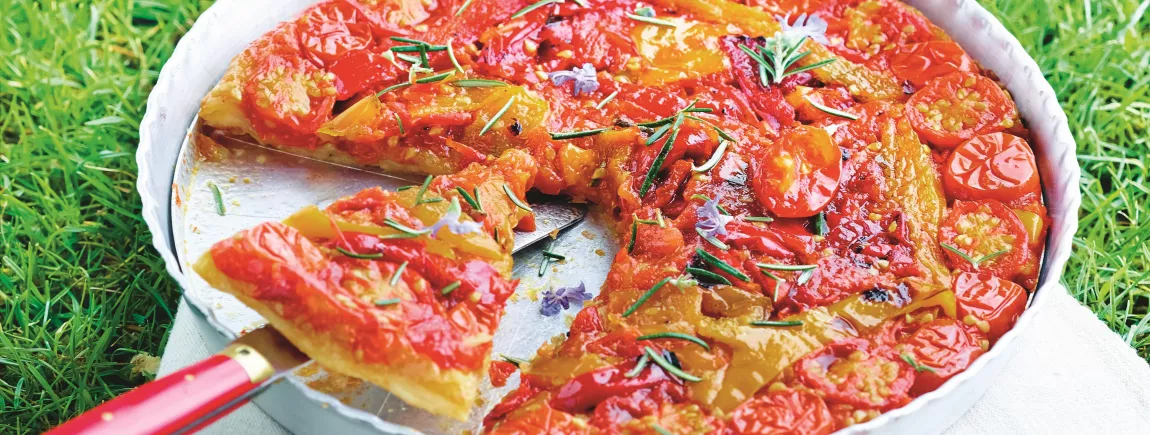 Tatin de tomates et poivrons grillés Tatin de tomates et poivrons grillés