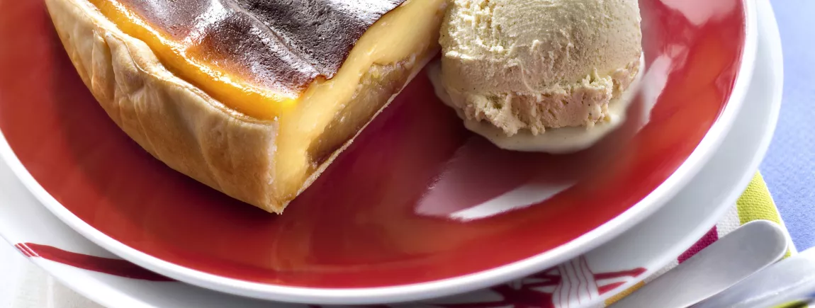 Flan aux pommes caramélisées et Vanille de Madagascar