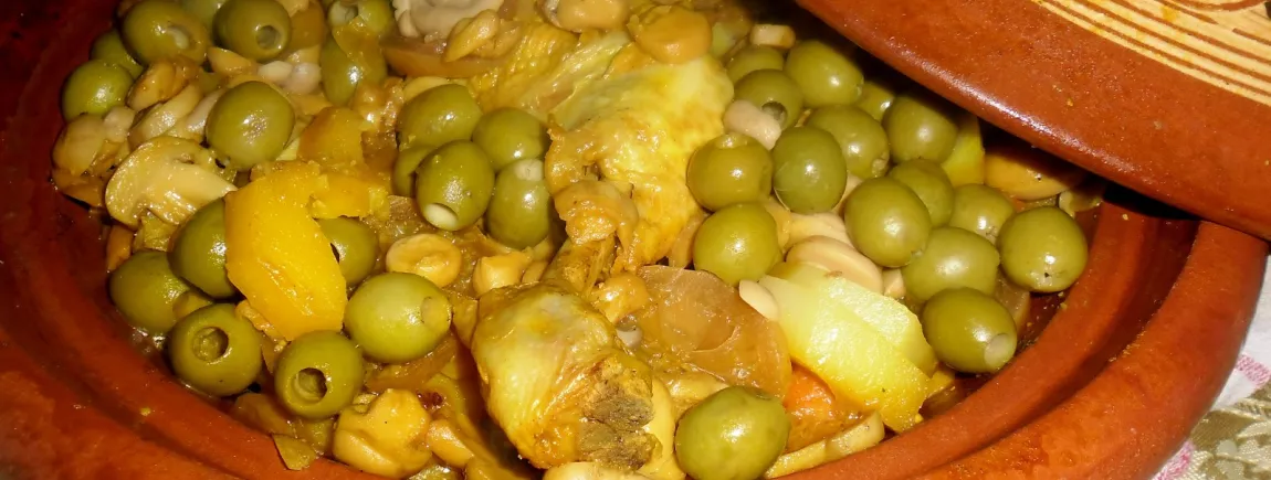 Tajine au poulet et aux olives
