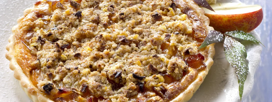 Tarte aux pommes en crumble de Grany®