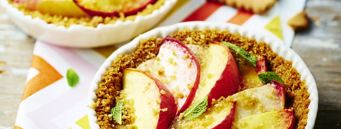 Tarte aux pêches avec Thé® de LU Tarte aux pêches avec Thé® de LU