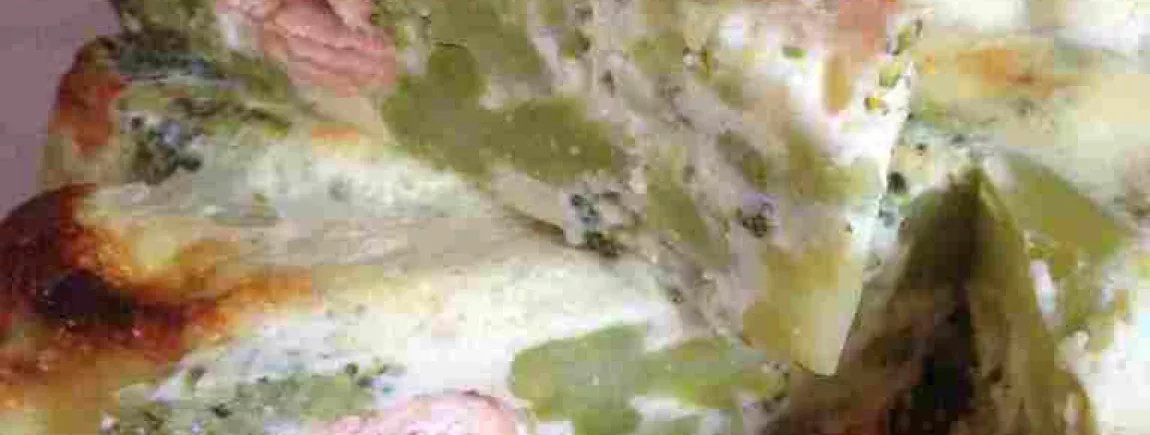 QUICHE SANS PATE SAUMON BROCOLI QUICHE SANS PATE SAUMON BROCOLI