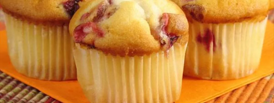 Muffins aux canneberges et orange