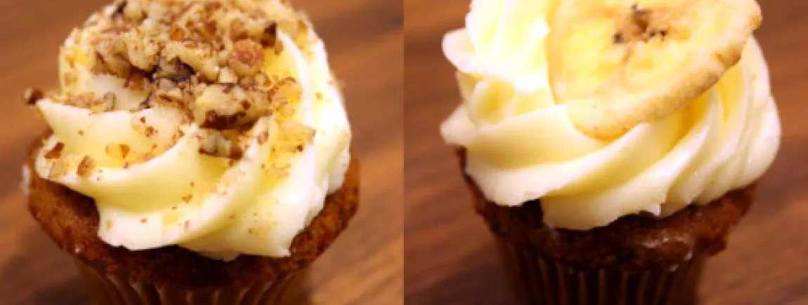 Cupcakes banane et beurre demi-sel Cupcakes banane et beurre demi-sel