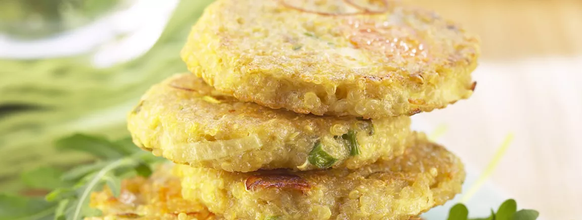 Galettes de quinoa aux carottes et poireaux