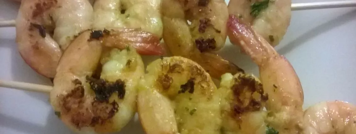 Brochettes de crevettes Brochettes de crevettes