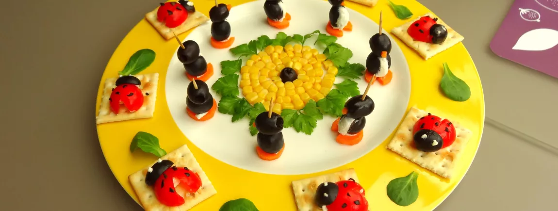 pingouins et coccinelles pour apéritif