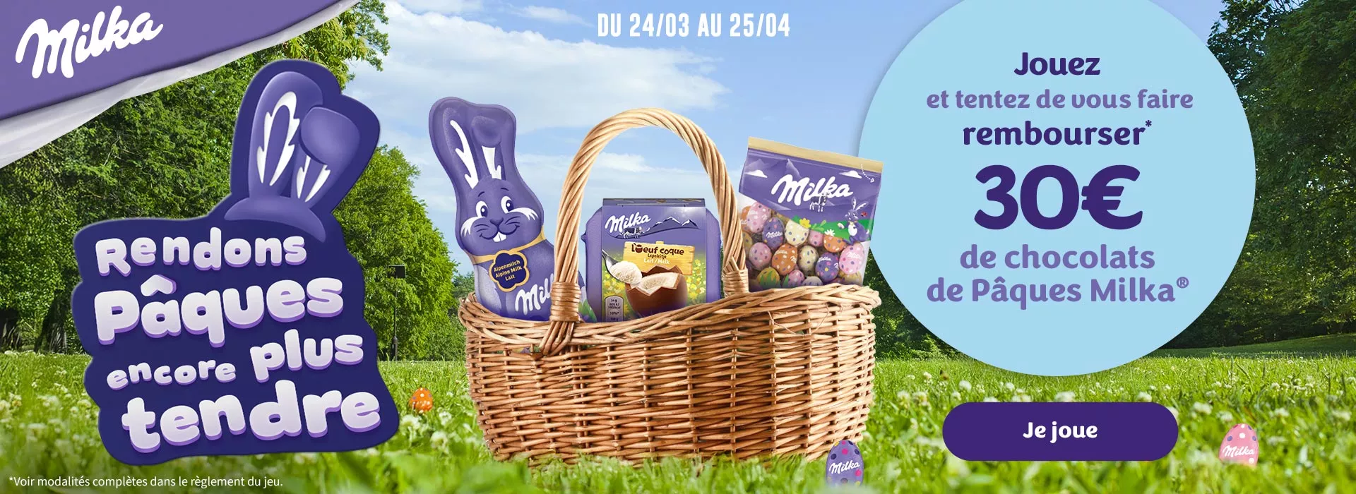Milka Pâques slider desk